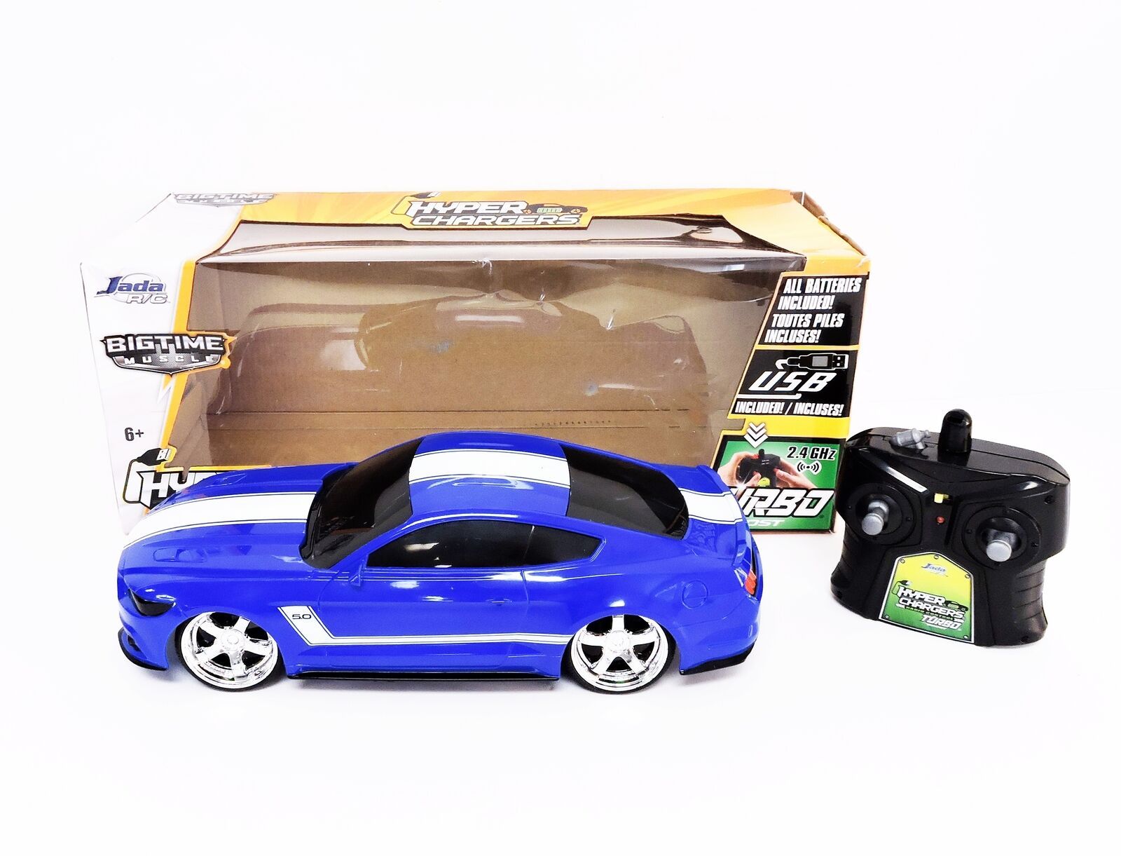 Jada Hyper Chargers Radio Control Car Turbo Boost 215 Ford Mustang GT
