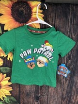 Paw Patrol Green tshirt childrens 3T unique design with accents - $5.92
