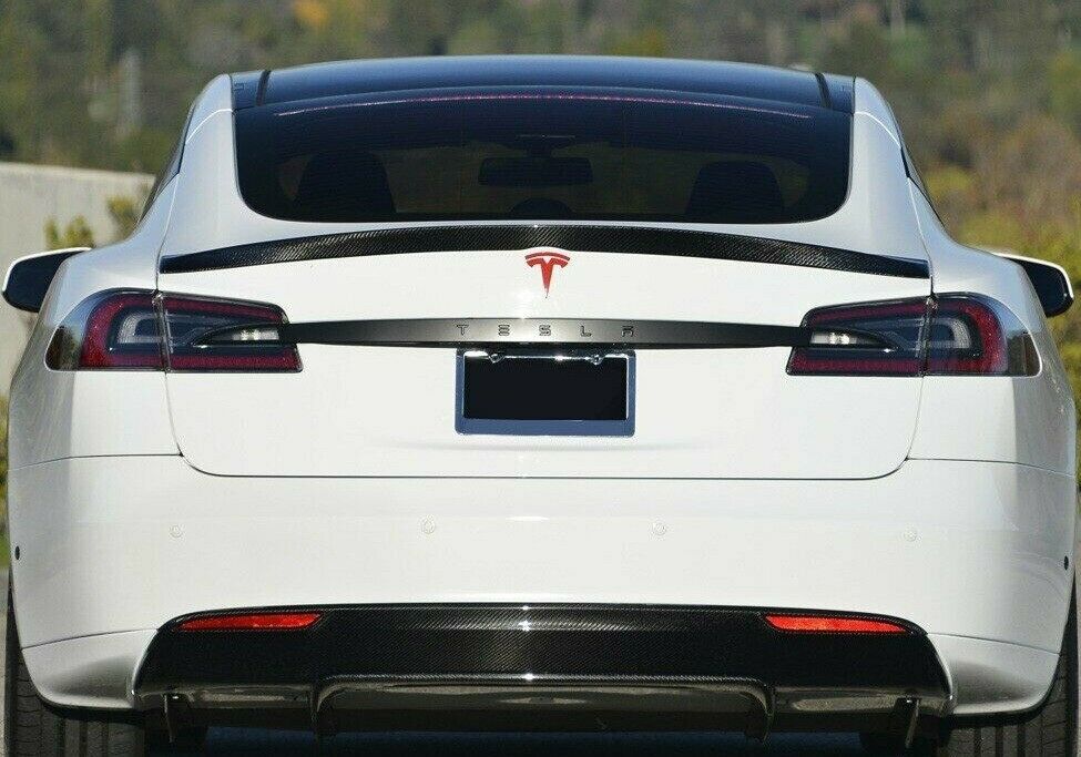 Tesla Model S Fascia Nose Cone Frunk and Trunk Emblem Sticker Decal ...