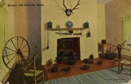 Cuisine, Vieux Kentucky Maison Bardstown, Kentucky Tichnor Bros. Carte Postale - $9.88