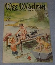 Wee Wisdom August 1952 Children's Magazine - $6.00