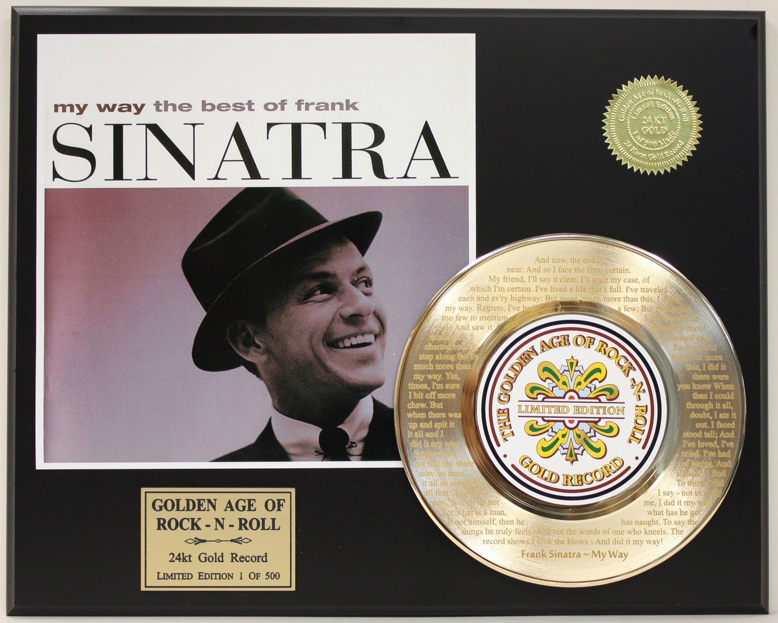Frank Sinatra "My Way" Gold Record Ltd and similar items