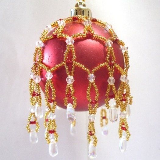 W536 Bead PATTERN ONLY Beaded Queen Mary Christmas Ornament Cover ...