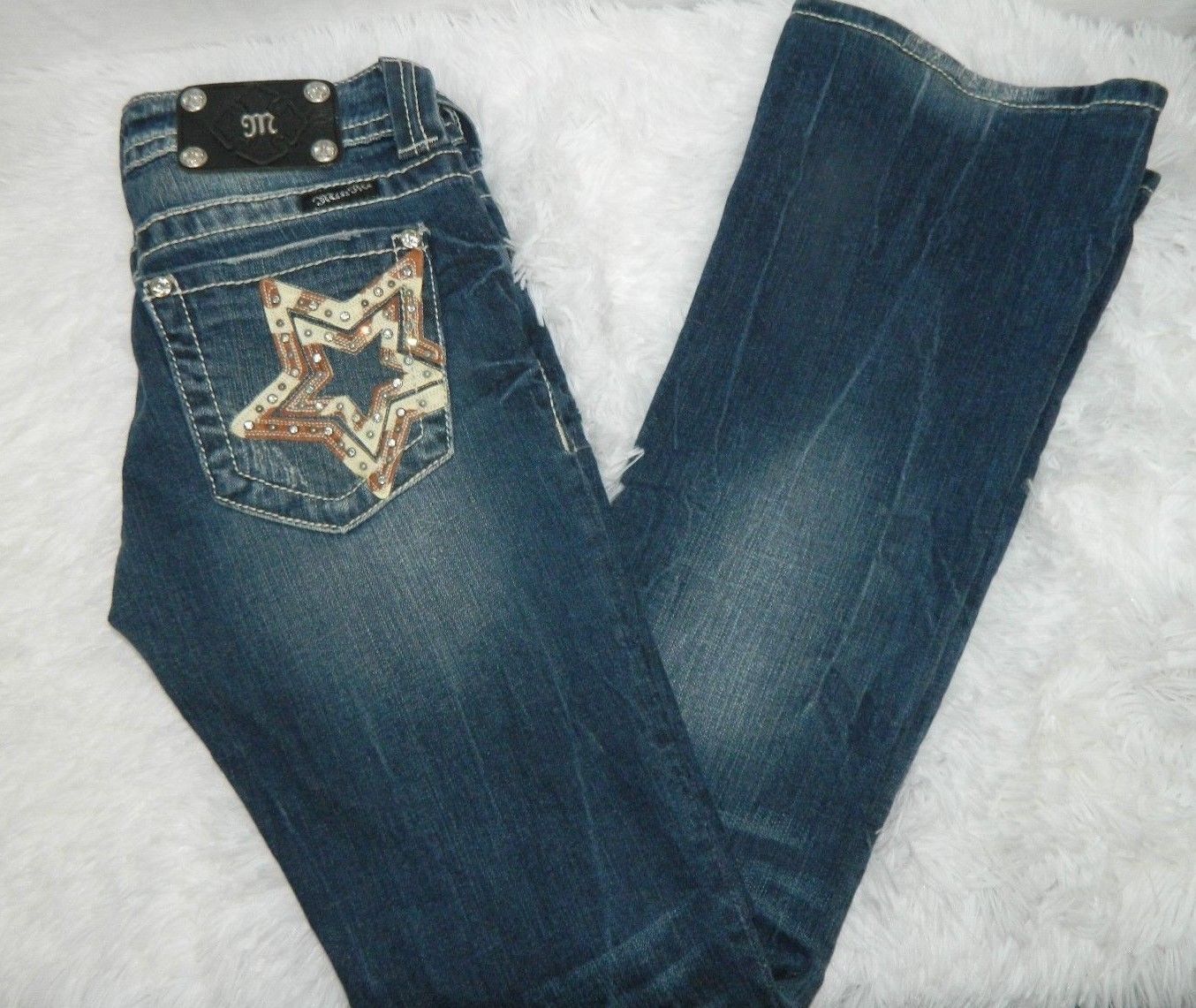 Miss Me Jean Boot Jeans Cowhide Leather And 50 Similar Items