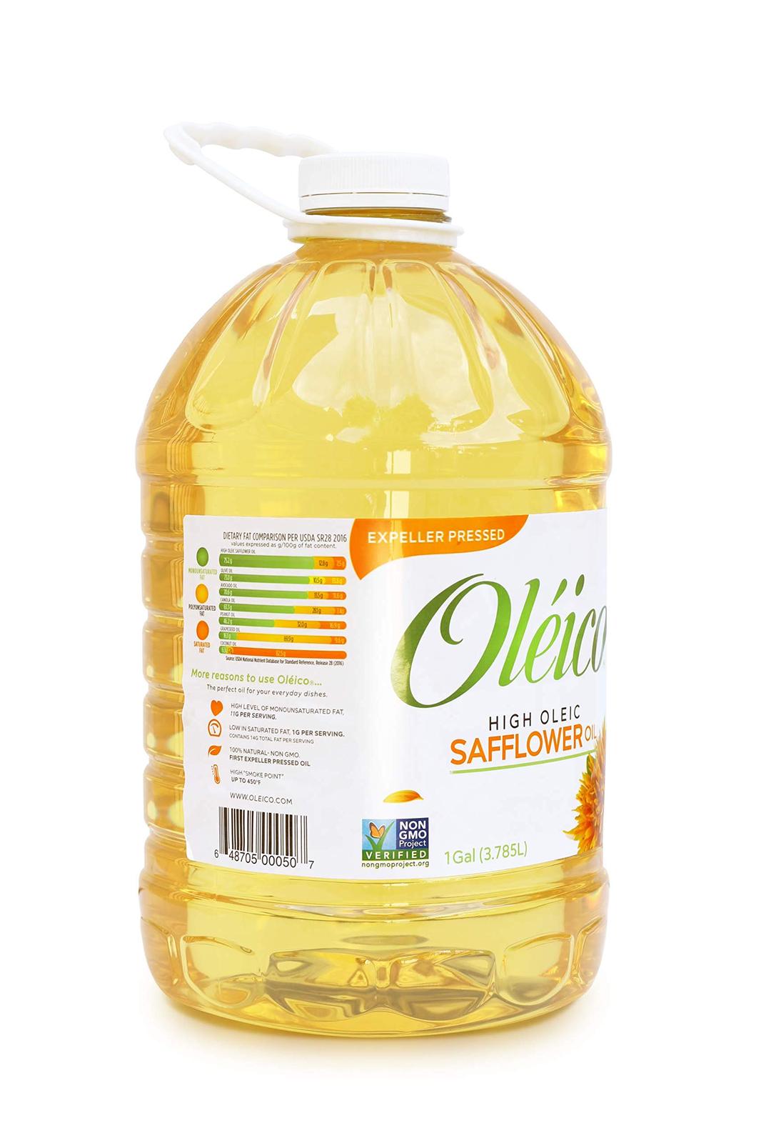 Oléico High Oleic Safflower Oil 1 Gallon (128 fl. oz.) Oils & Creams