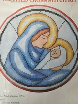Vintage Christmas Nativity 7: Hoop Counted Cross Stitch Kit #5541 Mary Jesus - $22.27