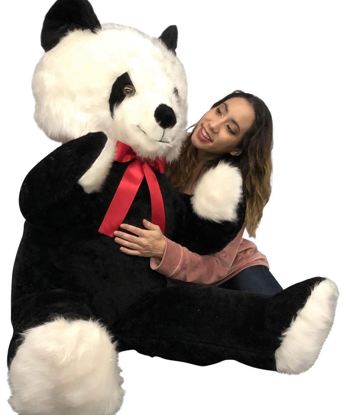 Big Plush 6 Foot Stuffed Panda Bear, Giant Teddy Bear Soft Plush Made ...