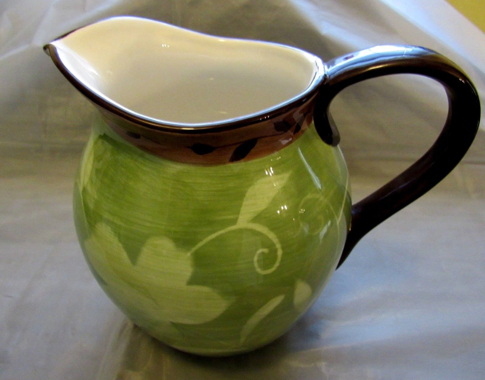 Patio Garden Large Green and Brown Pitcher and 40 similar items Patio Garden Large Green and Brown Pitcher and 40 similar items