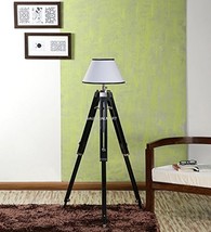 NAUTICALMART AUTHENTIC DESIGNER WOODEN TRIPOD FLOOR LAMP