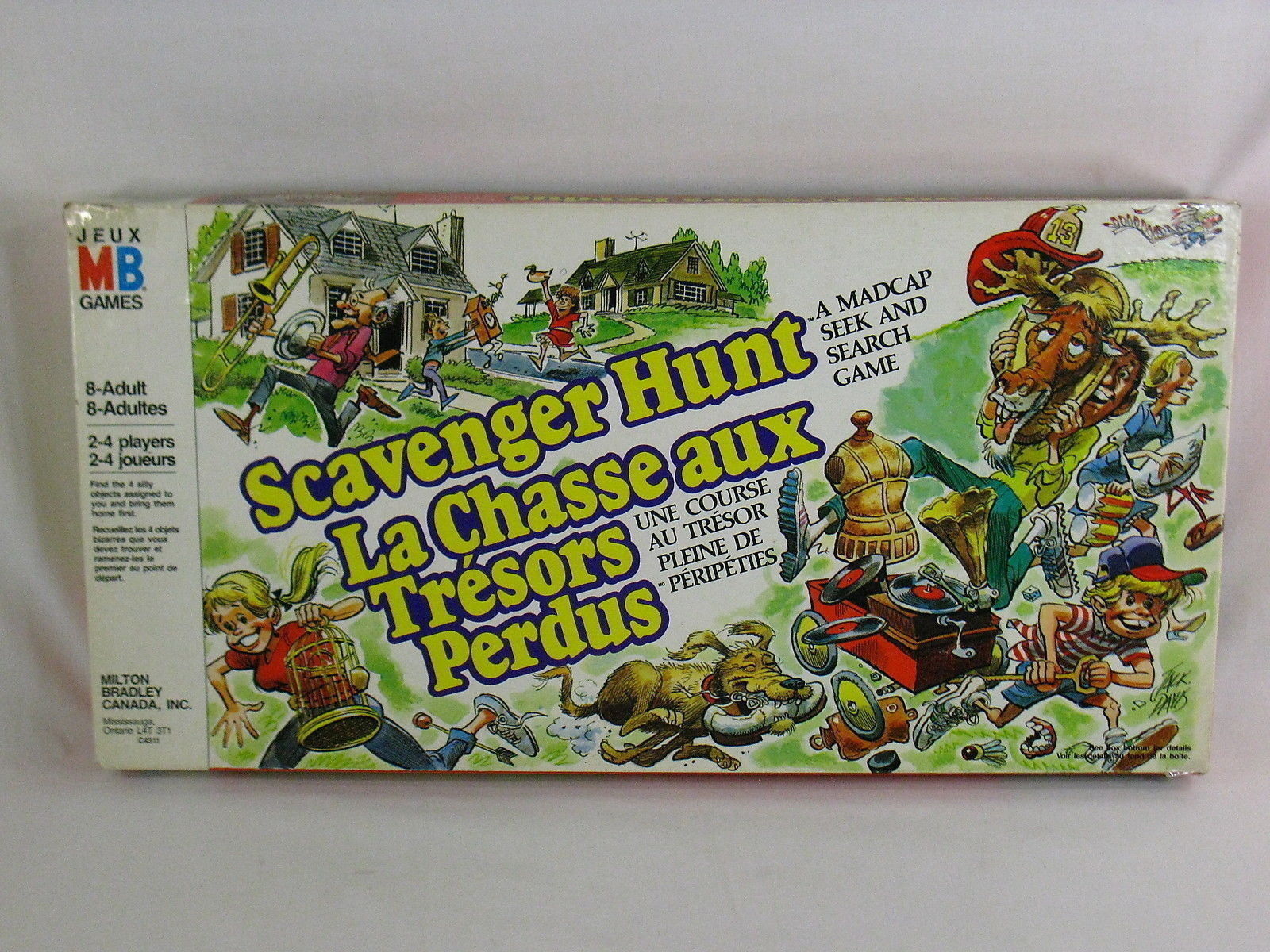 Scavenger Hunt Board Game 1983 Milton Bradley 100% ...