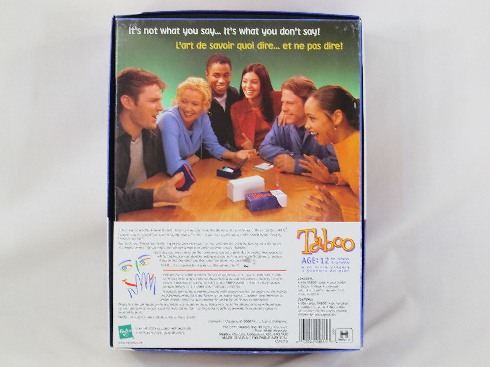 2000 Taboo The Game of Unspeakable Fun 100 Complete Hasbro for sale online 
