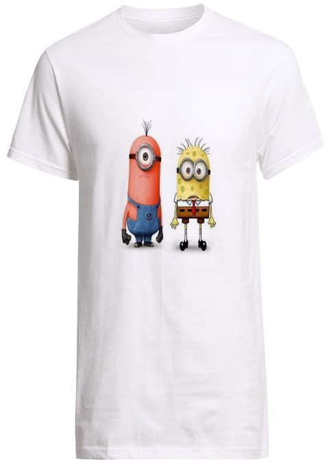 Despicable ME Spongebob and Patrick minion parody shirt