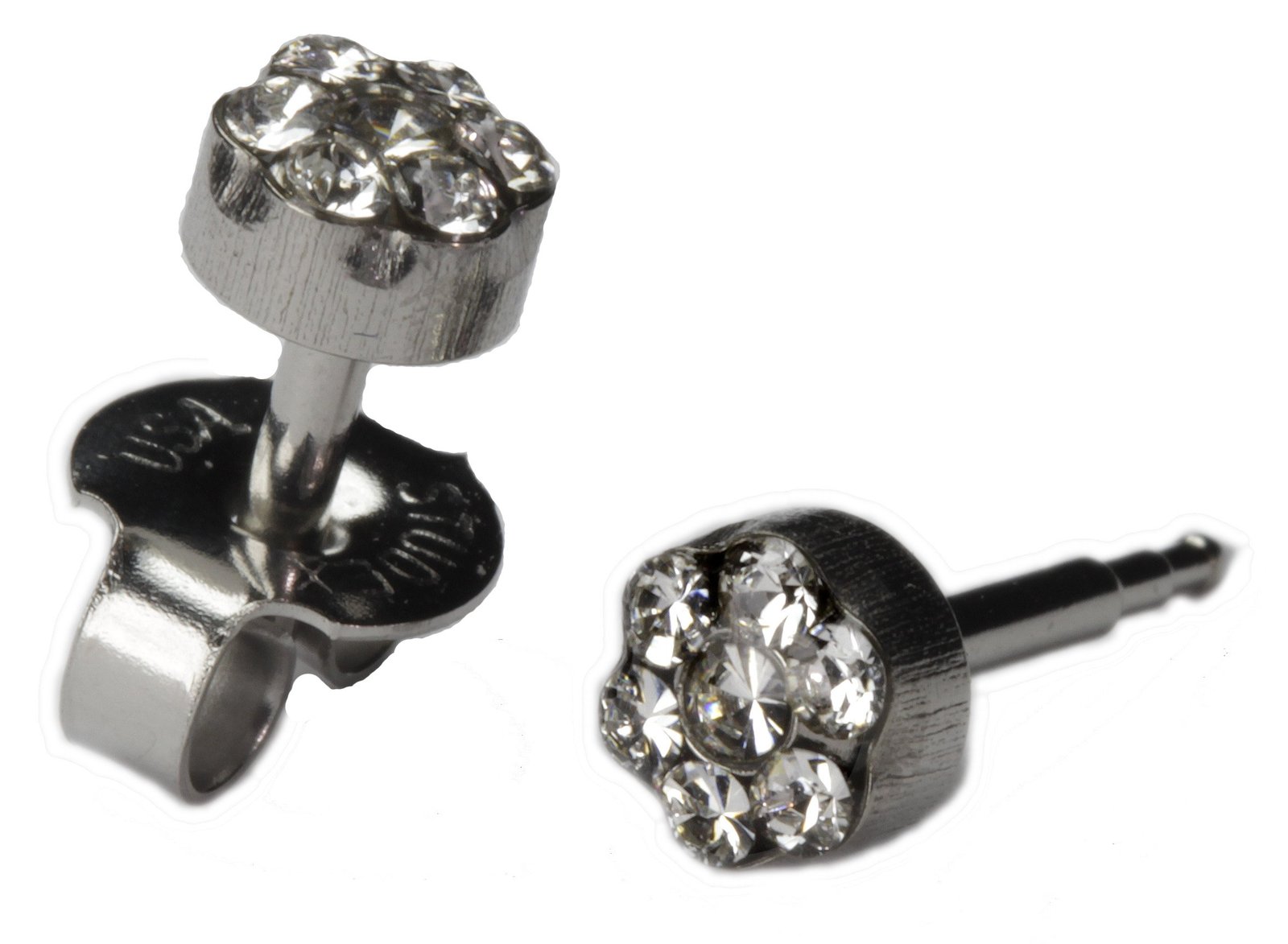 5mm earrings on ear