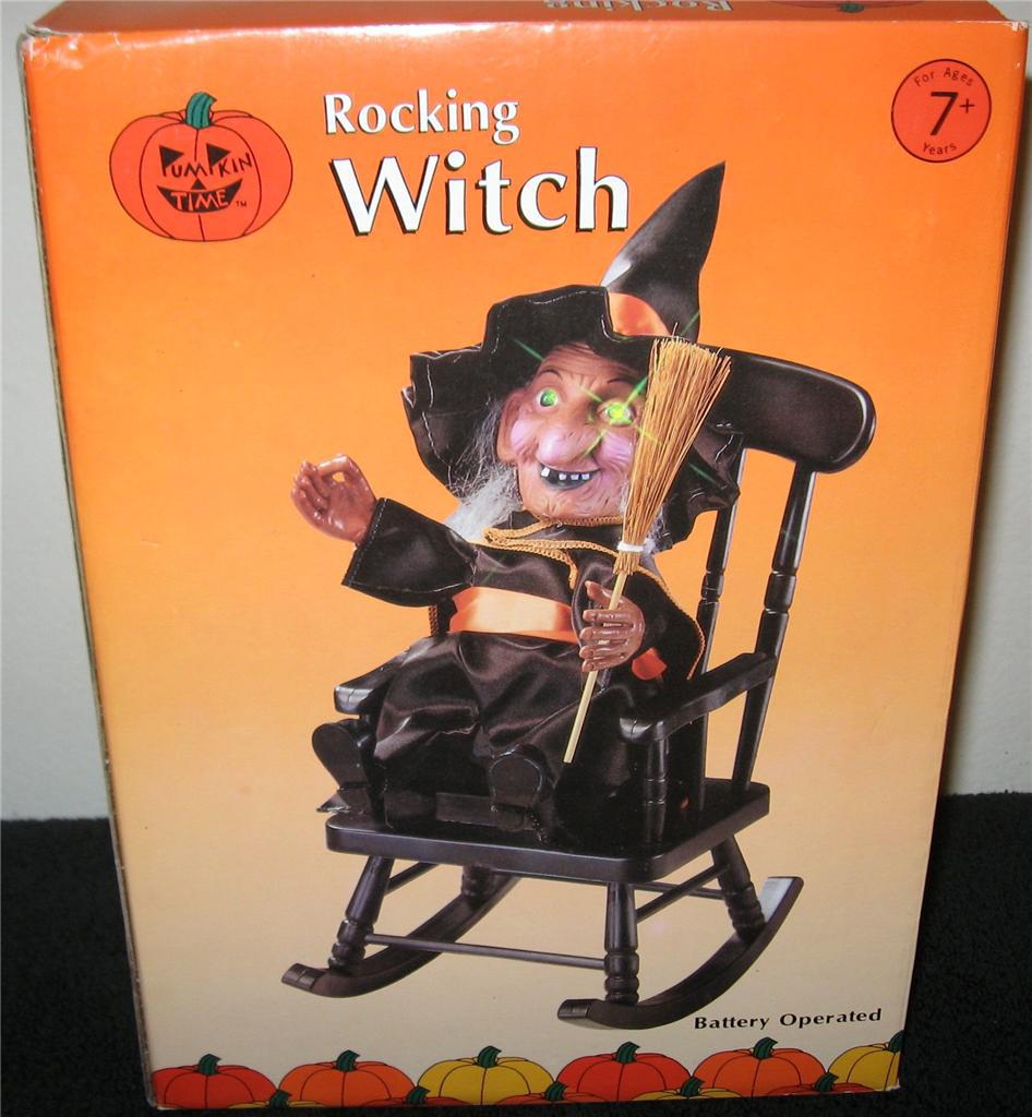 The Original Halloween Animated Rocking Witch Props