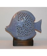 Large Blue Ceramic Fish Home Decoration -Very pretty! - $24.74