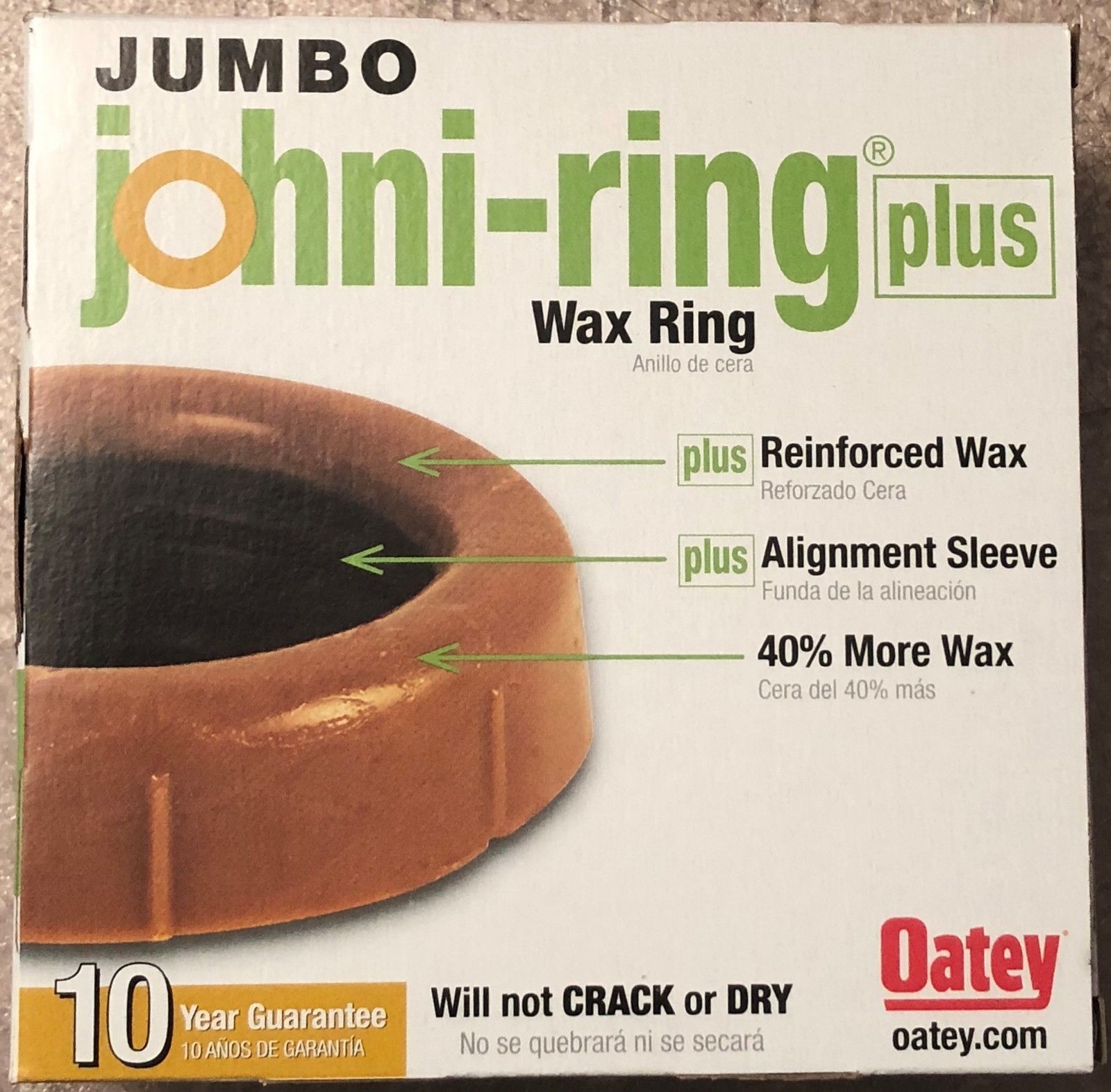 Oatey Johni-Ring Jumbo Toilet Wax Rings - Toilets