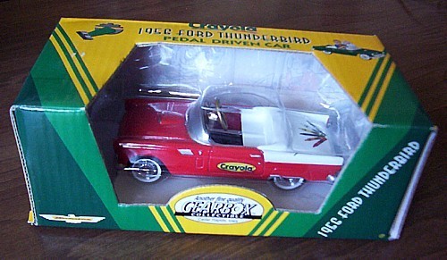 Primary image for GEARBOX 1956 Ford Thunderbird CRAYOLA toy Pedal Car NIB