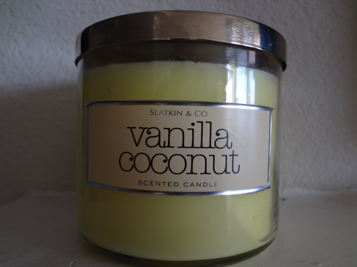 Bath & Body Works Slatkin & Co.VANILLA COCONUT Scented Candle 14.5 oz