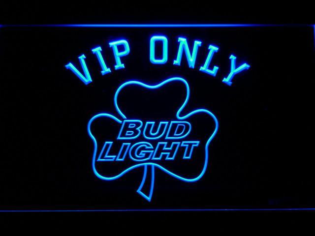 Bud Light Shamrock VIP Only LED Neon Sign home decor crafts