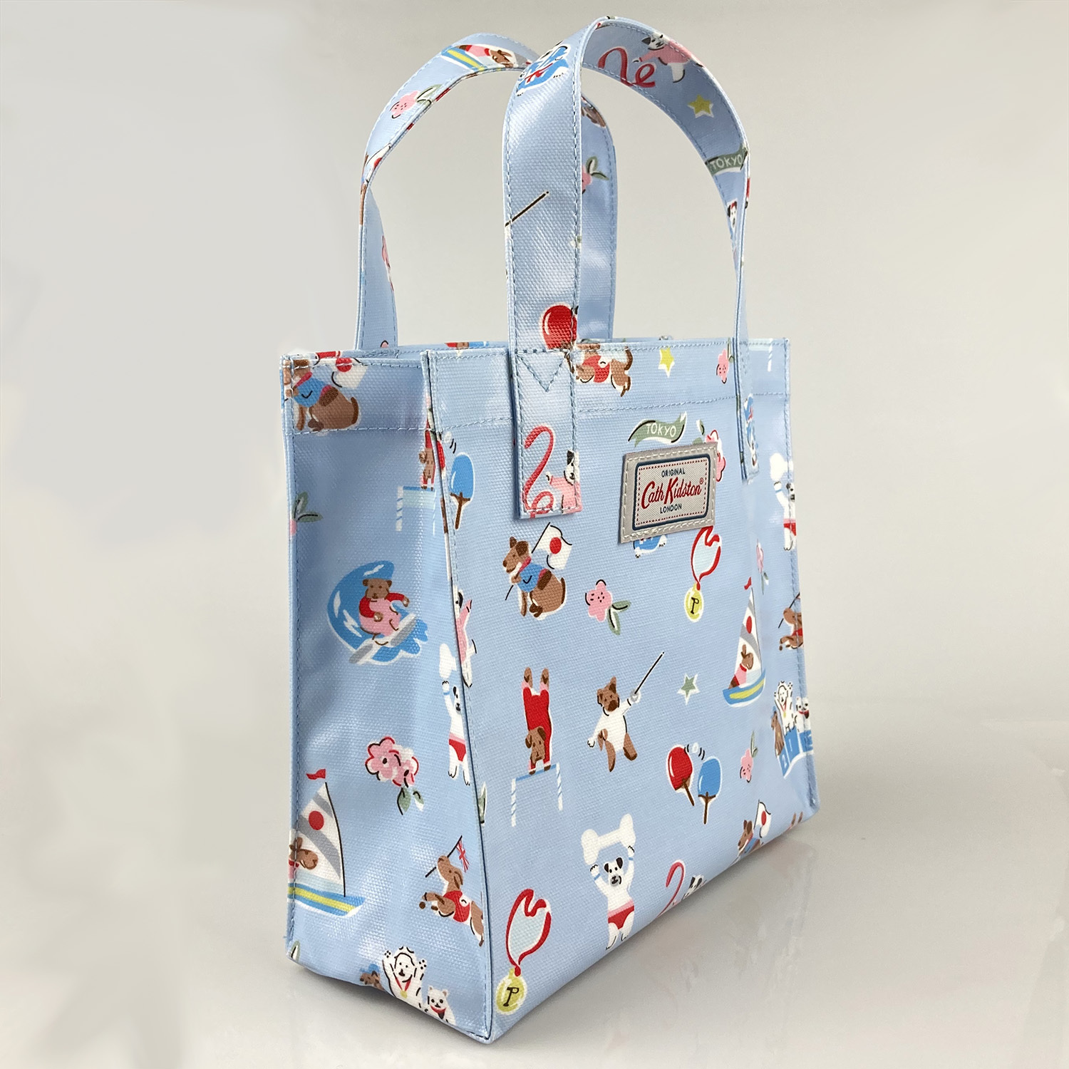 Cath Kidston Small Bookbag Mini Tote Lunch Bag Sporty Dogs Tokyo