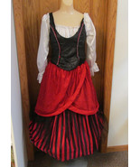 Sexy Hooped Dress Womens Halloween Costume Pirate Wench Gypsy Renaissanc... - $32.91