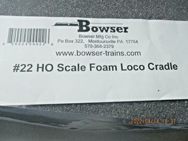 Bowser # 22 Foam Locomotive & Car Cradle HO Scale image 3
