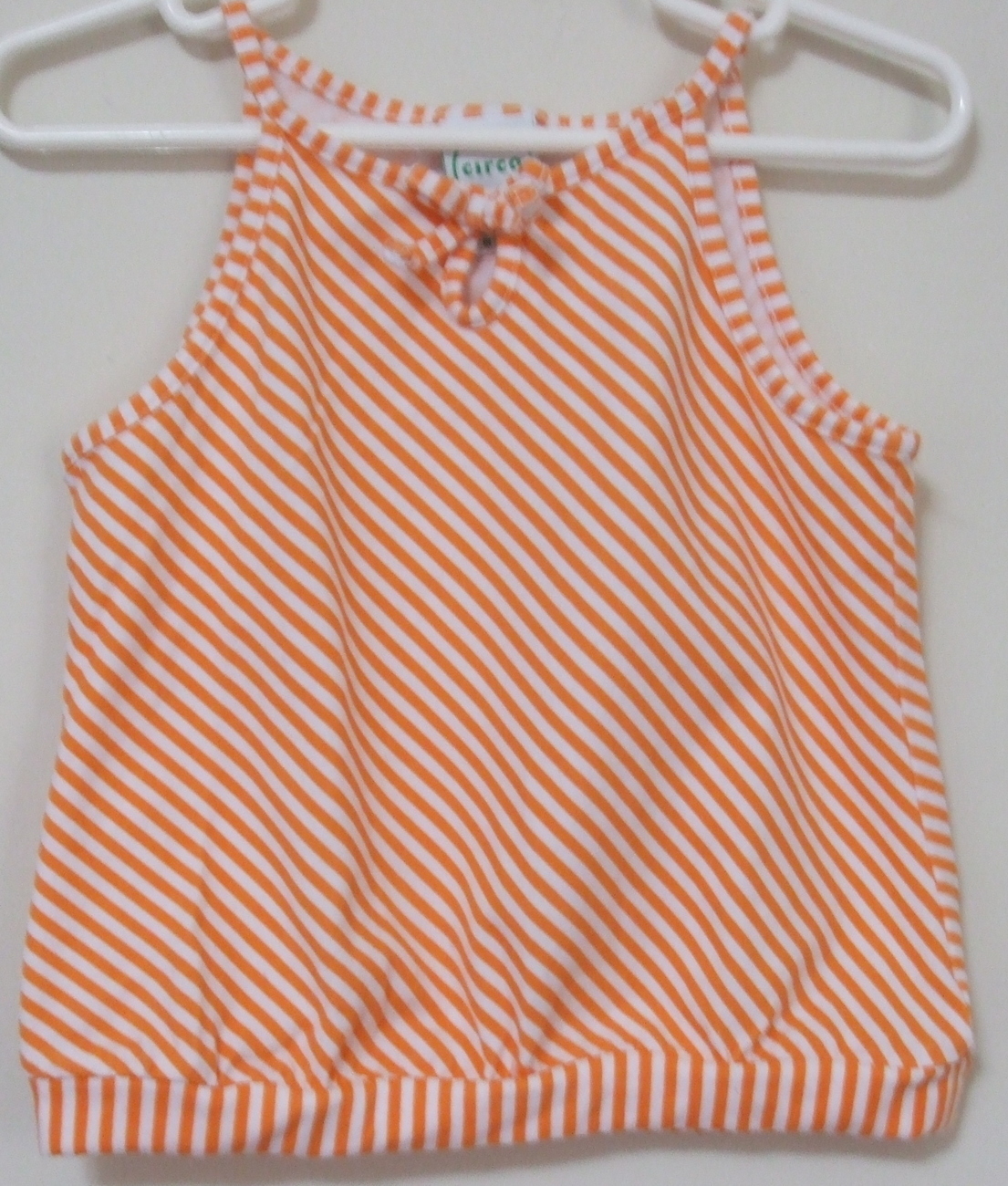Toddler Girls Circo Orange White Stripe Sleeveless Top Size 4T Tops