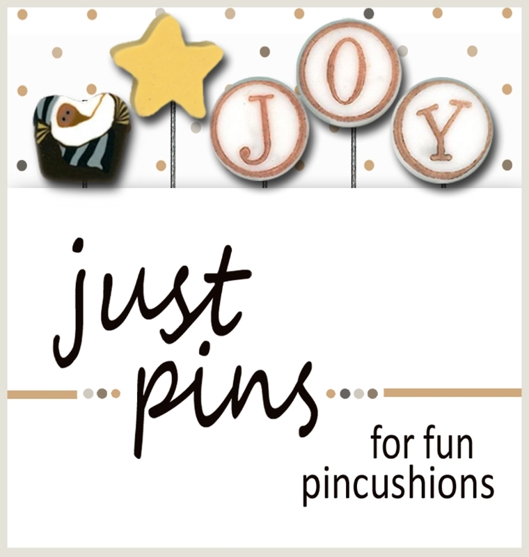 Primary image for J is for Joy JP141 set 5 for pincushions JABC Just Another Button Co