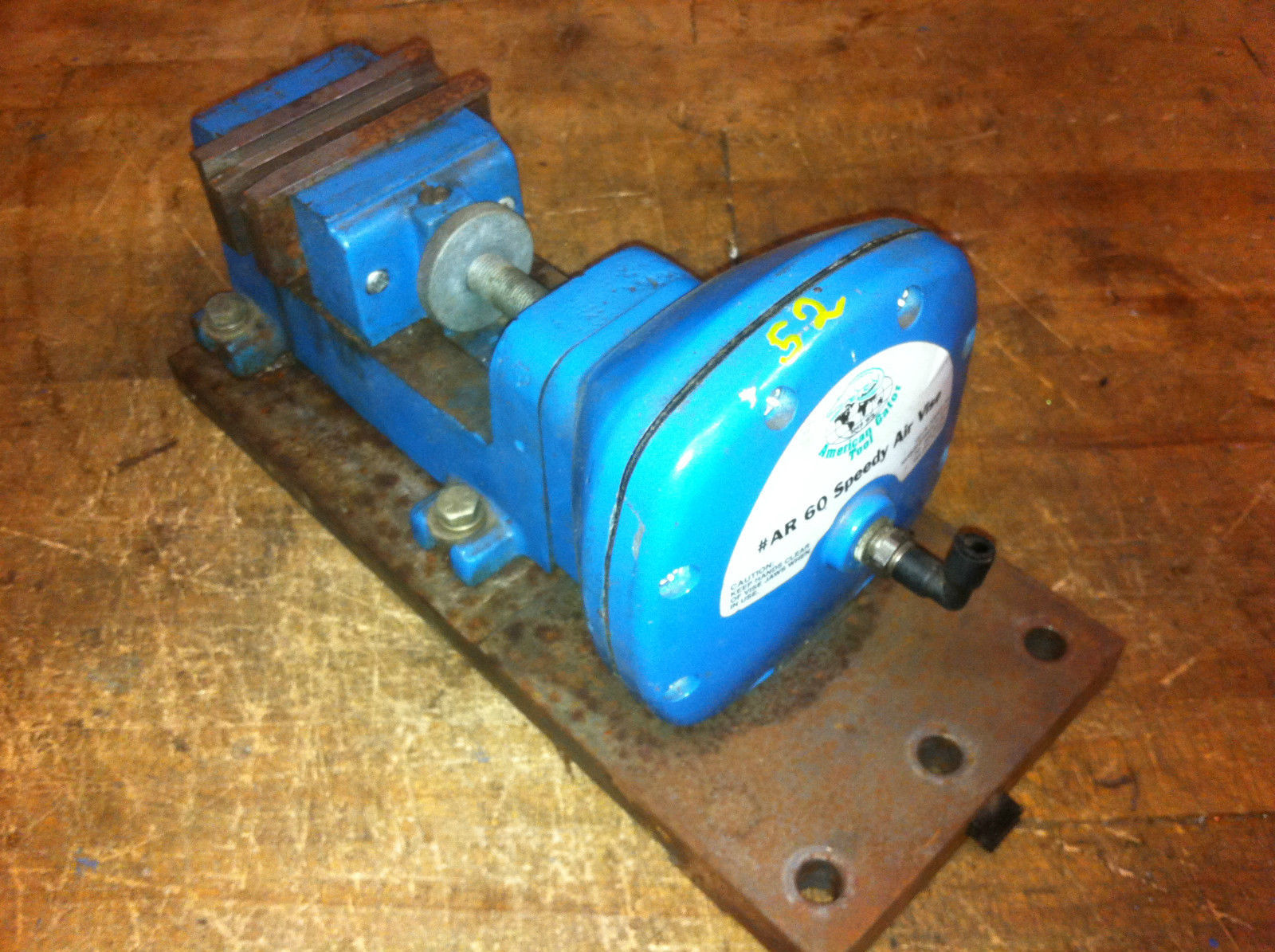 AR60 AMERICAN GATOR SPEEDY AIR PNEUMATIC MILL DRILL PRESS VISE WITH STEP JAWS b Vises