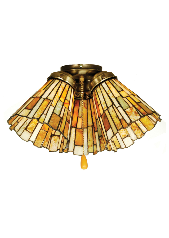 Meyda Home Hallway Decorative Light 5"W Jadestone Delta Fan Shade 1235-65093 - $120.00