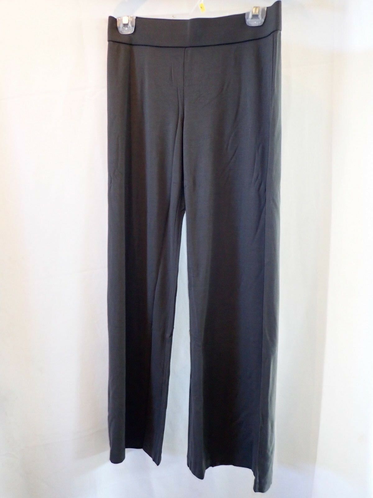 N Natori Pull-On Ponte Wide-Leg Stretch Pants Gray (602) - Pants