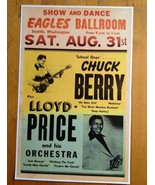 Chuck Berry Lloyd Price Eagles Ballroom,Seattle 1957  Concert Poster 11 ... - $15.83