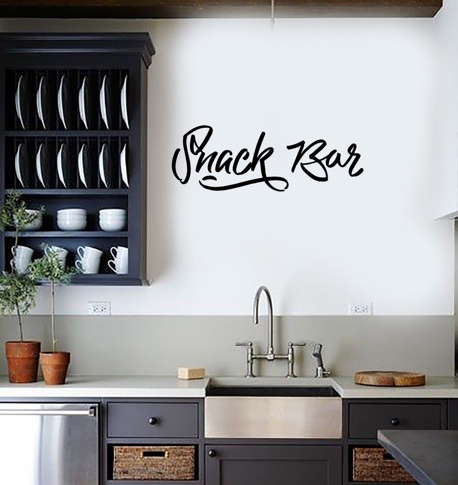Wall Sticker Vinyl Decal Snack Bar Decor Kitchen Home Food Unique Gift