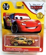 NEW 2021 Disney Pixar Cars Metal &quot;GOLDEN&quot; Lightning McQueen 95 MIP - $21.77