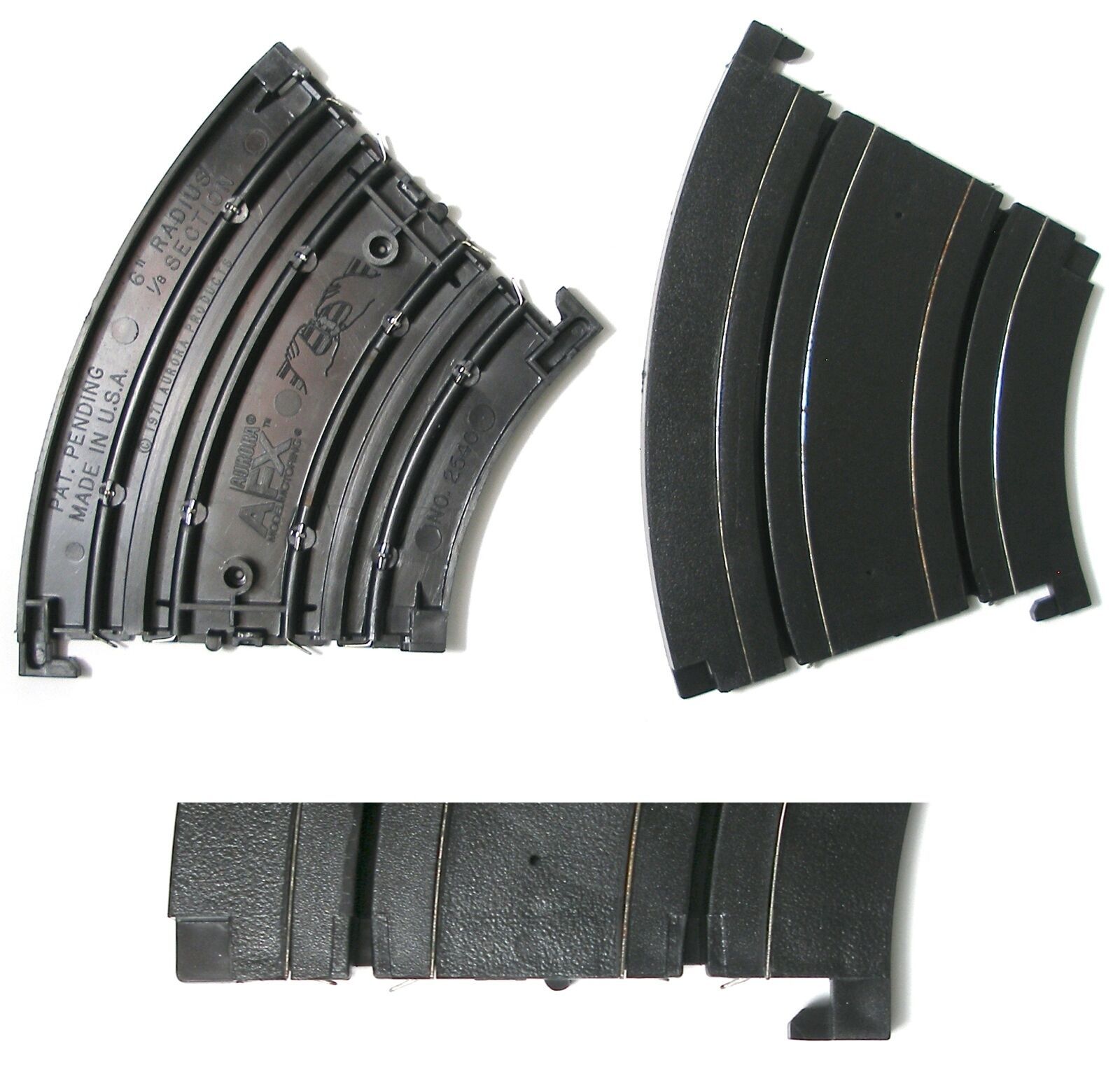 MAKE An 8 LANER TODAY Unused 4pc 1976 on TYCO Mattel 1/8 6" Inside Curve Track 