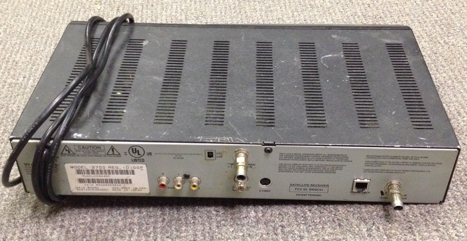 Dish Network model 2700 Satellite TV receiver Satellite TV Receivers