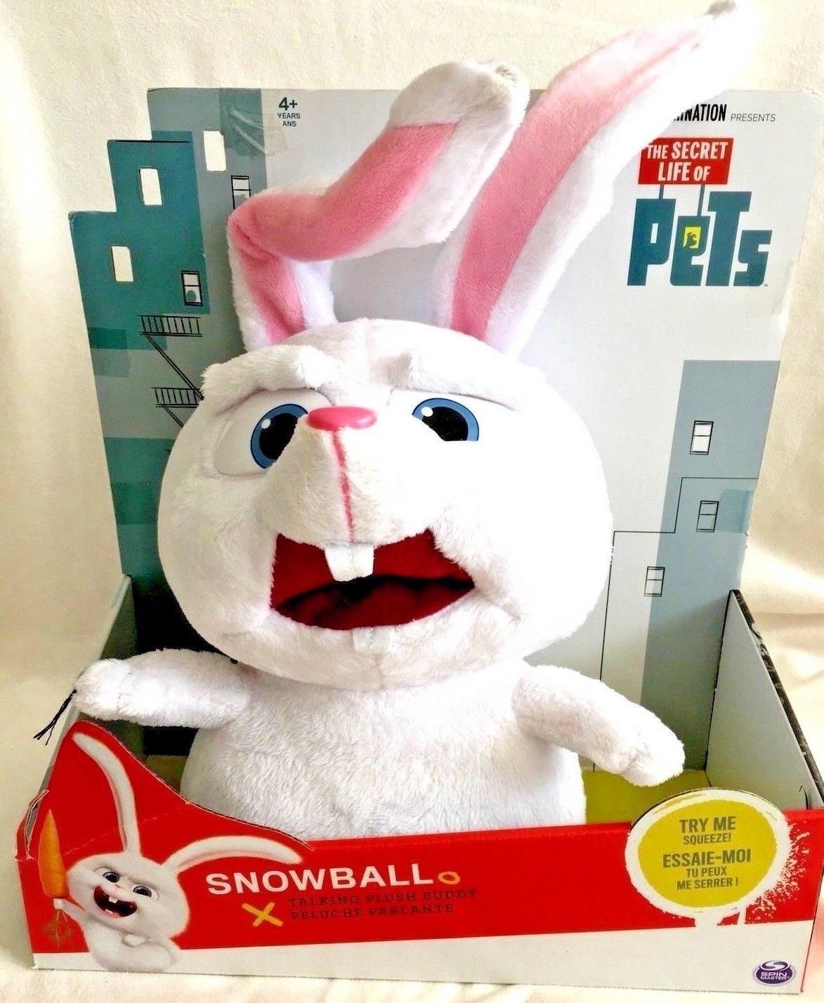 the secret life of pets 12 inch talking plush buddy