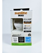 Sunlite 5W Light Bulb 40 Equivalent Clear G16 Med Base E26 Warm White Di... - $12.86