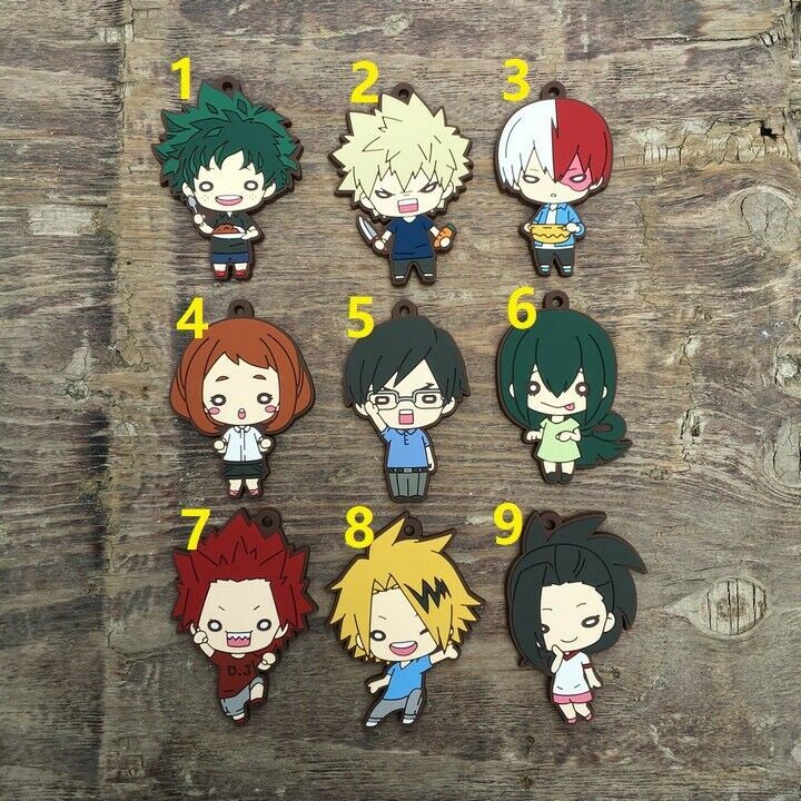 My Hero Academia Boku no hero academia Latest Ver Rubber Strap Keychain Charm