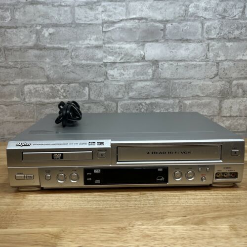 Sanyo DVW-6100 Combo DVD VCR Player VHS Recorder Tested & Working NO REMOTE - $65.44