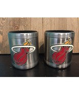 Miami Heat Stainless Steel Can Cooler Set NBA Koozie - $19.79