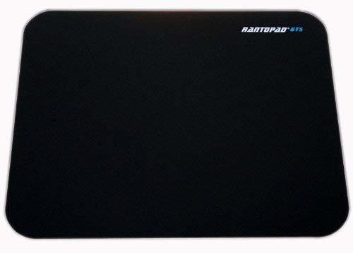 Natural Rubber Mouse Pad Nonskid Base Super-lubricity Surface (Black)