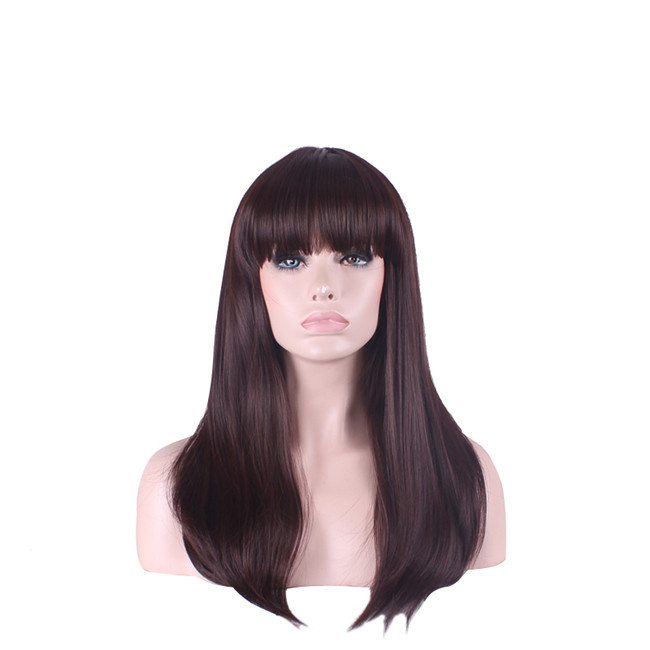 Auburn Long Straight Synthetic Wig Hair And 50 Similar Items