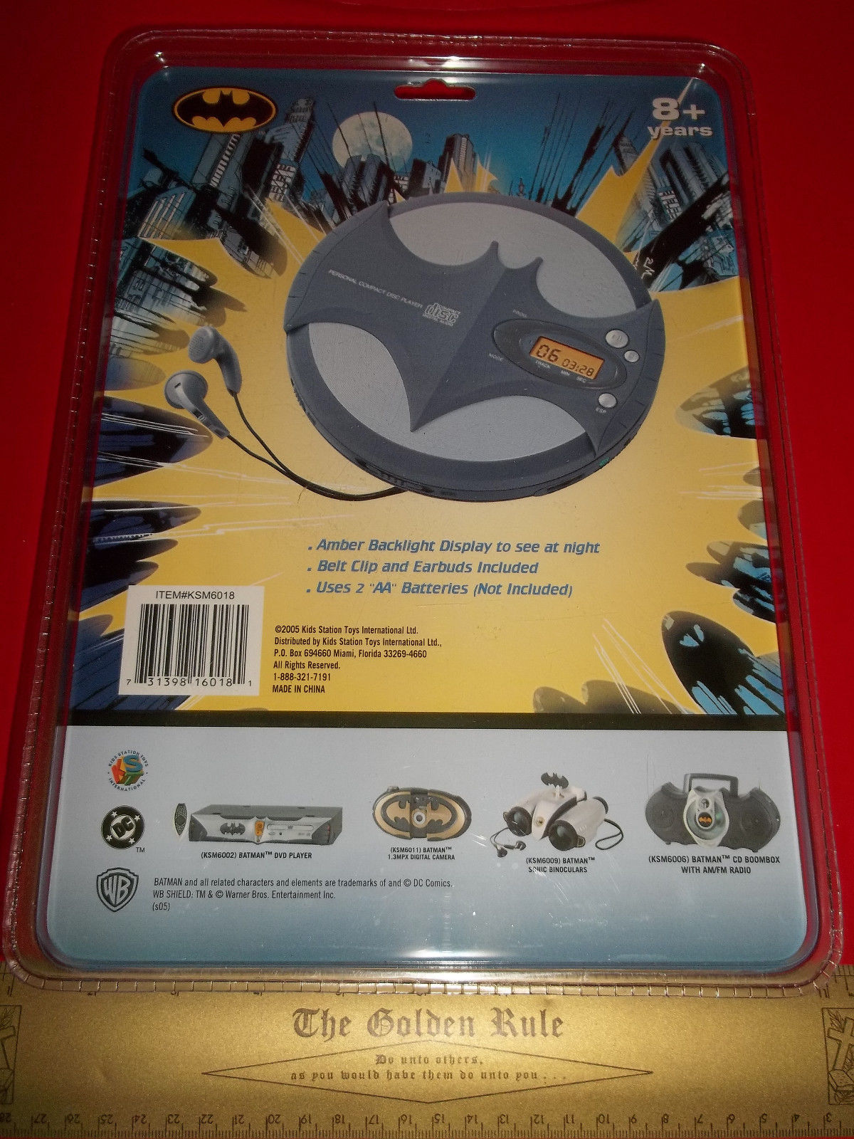 Batman Personal CD Player Bat Man Portable Compact Disc Music