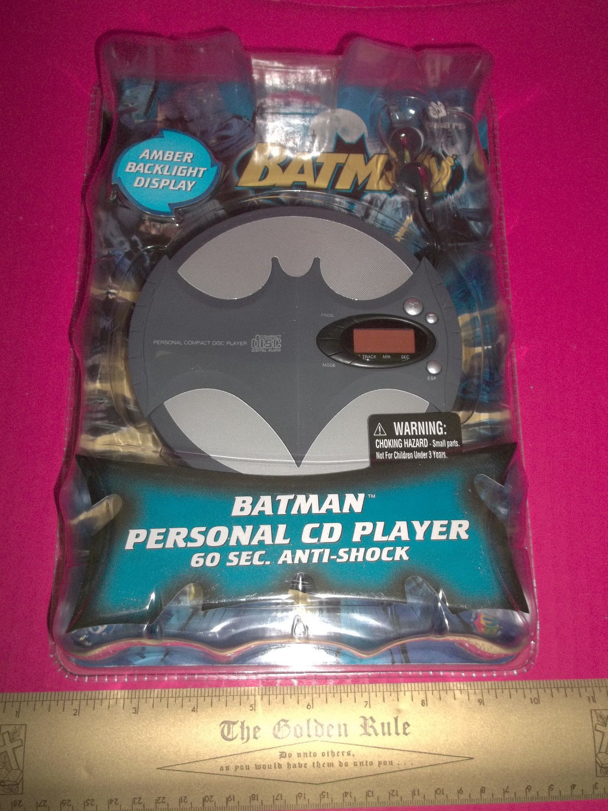Batman Personal CD Player Bat Man Portable Compact Disc Music