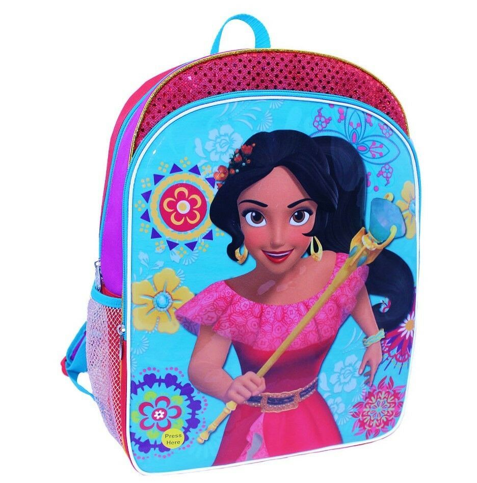 ELENA of AVALOR 16/" Full-Size Light-Up Backpack w// Optional Insulated Lunch Box