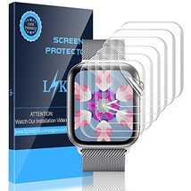 LK [6 Pack] Screen Protector for Apple Watch 38mm Series 3 2 1 - Max Coverage Bu - $15.99