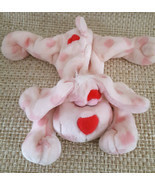 Puppy Love Pink Plush w/Hearts Floppy Stuffed Novelty Inc. - $9.95
