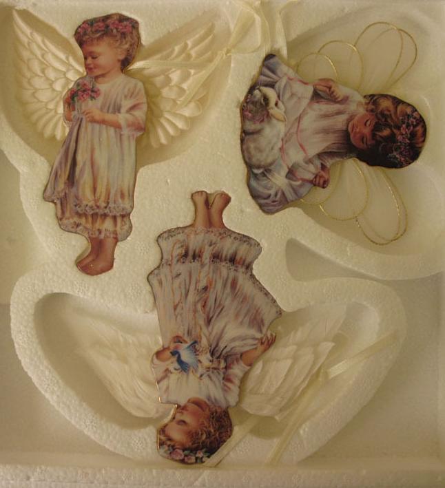 heavens little angels 3 christmas angel cherub ornaments heavens little angels 3 christmas angel cherub ornaments