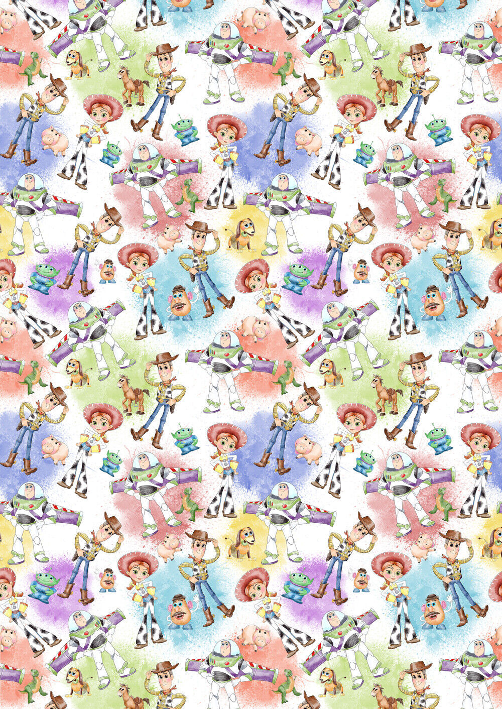 TOY STORY Gift Wrap Buzz Woody Disney Wrapping Paper 2 x A2 Sheets